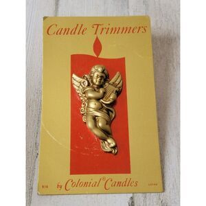 Candle trimmers Angel cherub harp Colonial candles Japan